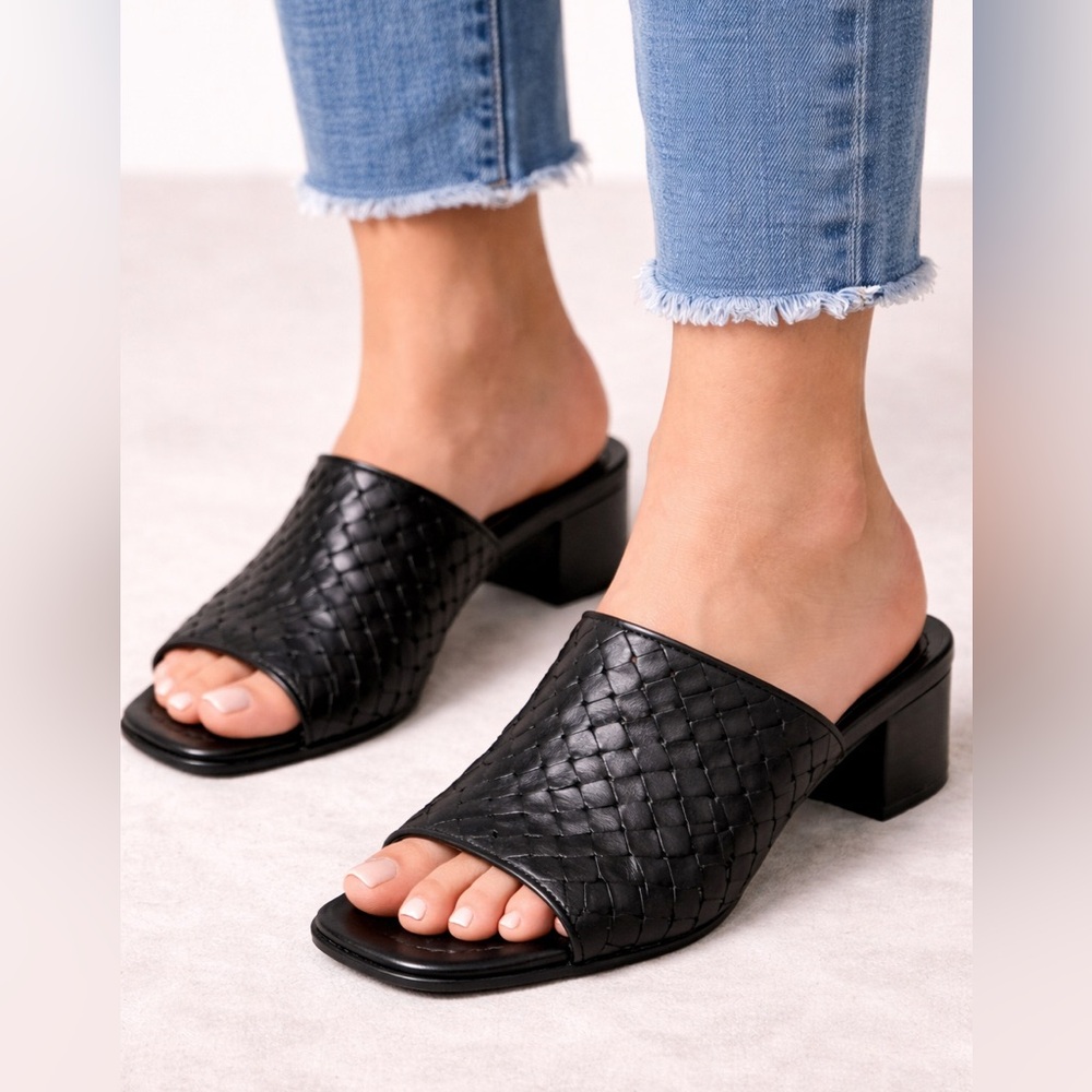 Cole Haan Women's Black Woven Mules size 10